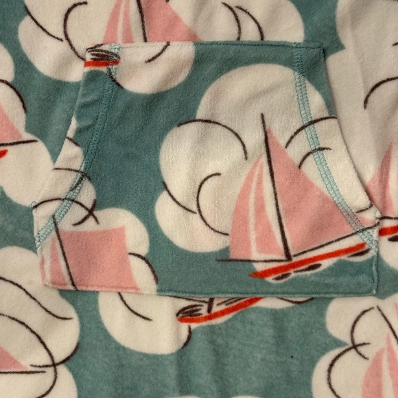 Mini Boden Terry Cloth Beach Towel Cover-up Dress Size 7-8Y - Picture 2 of 3